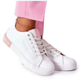 Baskets Cuir Femme Big Star II274033 Blanc-Rose blanche Baskets Cuir Femme Big Star II274033 Blanc-Rose blanche