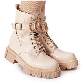 PS1 Travailleurs Chauds Avec Une Boucle Dorée Beige Maybelle