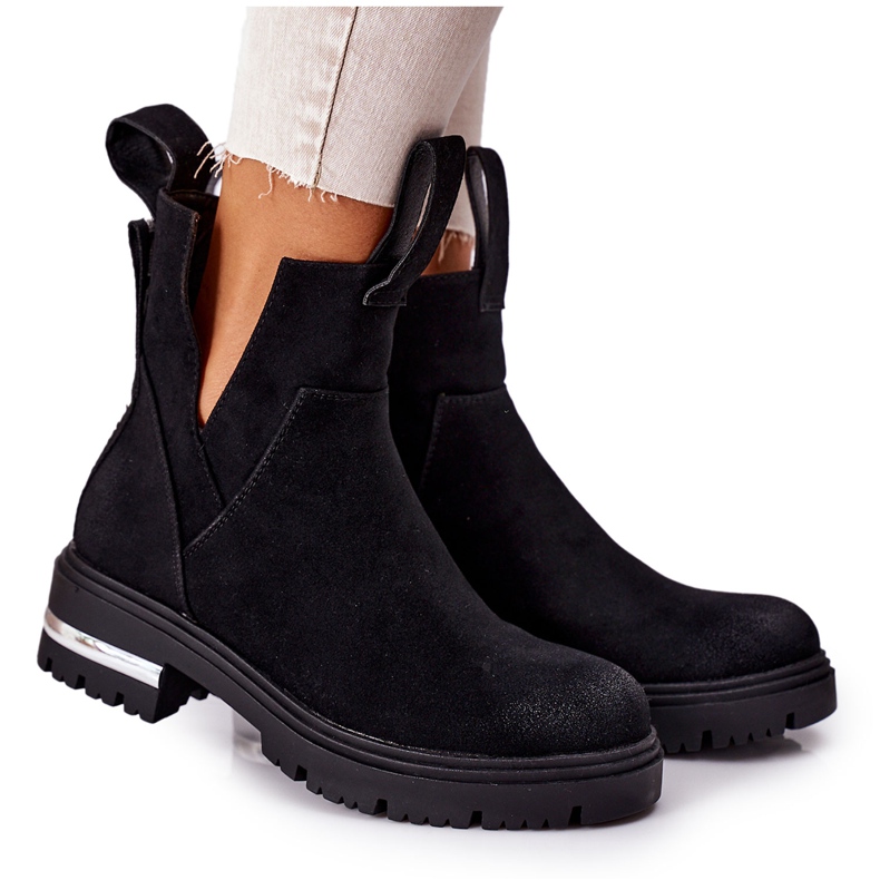 PS1 Bottines chaudes Jodhpur boots Avec fermeture éclair Noir My Way le noir