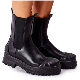 Bottines chaudes noires Jodhpur boots Time Off