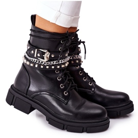 Bottes de travail noires avec boucle Grosstick le noir