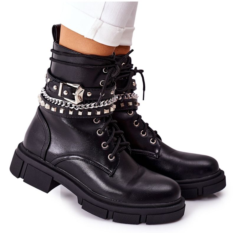 Bottes de travail noires avec boucle Grosstick le noir