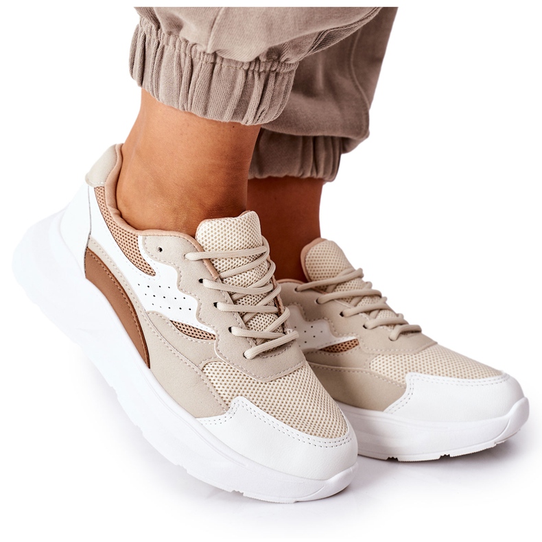PE1 Chaussures de sport femme Baskets Beige Going