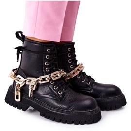 Bottes Graal noires hautes et élégantes