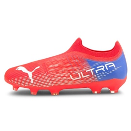 Chaussures de foot Puma Ultra 3.3 Fg/Ag Jr 106529-01 rouge oranges et rouges Chaussures de foot Puma Ultra 3.3 Fg/Ag Jr 106529-01 rouge oranges et rouges