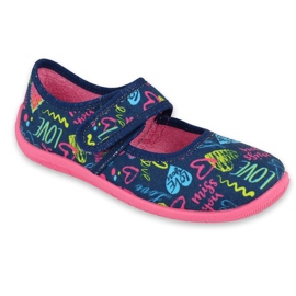 Chaussures pour enfants Befado 945Y423 bleu marine rose