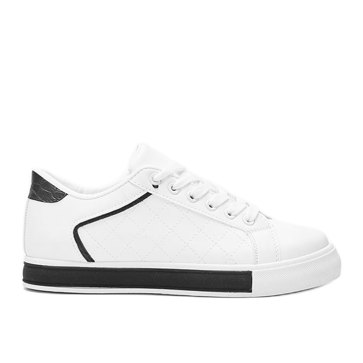 Baskets noires et blanches avec un motif sur la tige Turandont le noir
