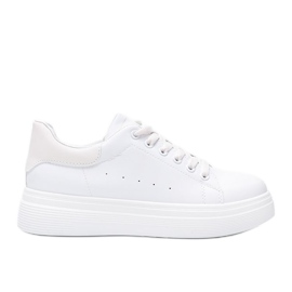 Baskets blanches sur semelle épaisse Justar beige Baskets blanches sur semelle épaisse Justar beige