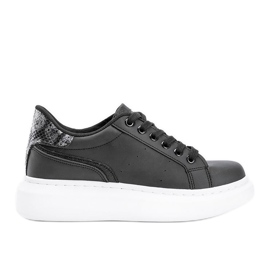 Baskets chunky noires Aliccer le noir