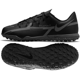Nike Phantom GT2 Club Tf Jr DC0827 004 chaussures de football le noir le noir