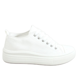 Baskets femme blanches PC12P Blanc