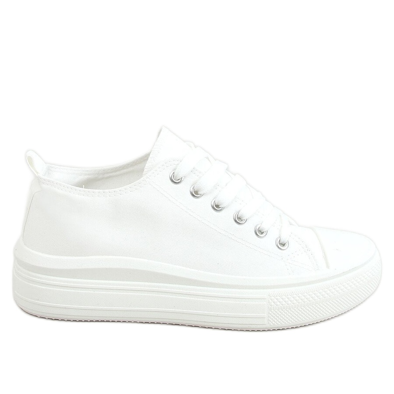 Baskets femme blanches PC12P Blanc