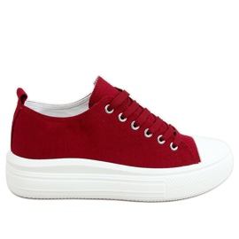 Baskets femme bordeaux PC12P W.RED rouge