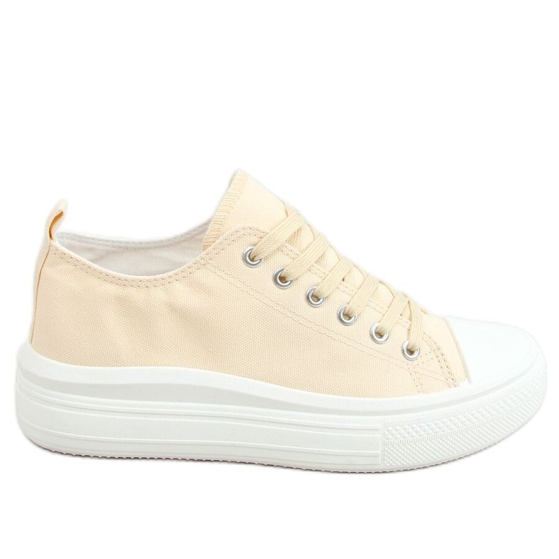 Baskets femme beiges PC12P Beige