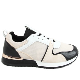 Chaussures de sport multicolores 5315 NOIR / BEIGE