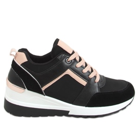 Noir P79 Chaussures de sport compensées noires