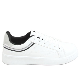 Baskets femme blanches B0-686 BLANC / NOIR