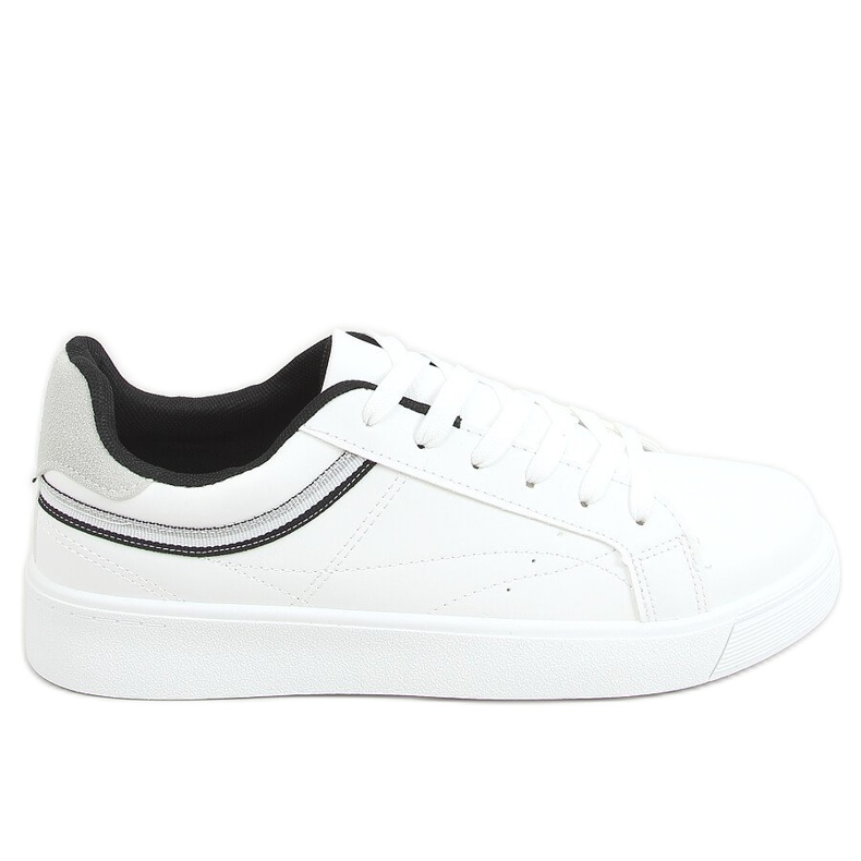 Baskets femme blanches B0-686 BLANC / NOIR