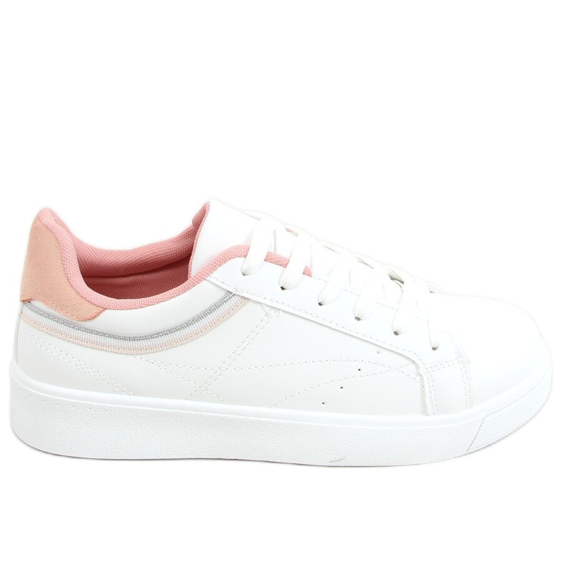 Baskets femme blanches B0-686 BLANC / ROSE Baskets femme blanches B0-686 BLANC / ROSE