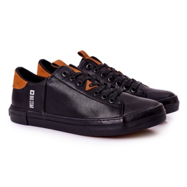 Baskets en cuir pour hommes Big Star GG174026 Noir