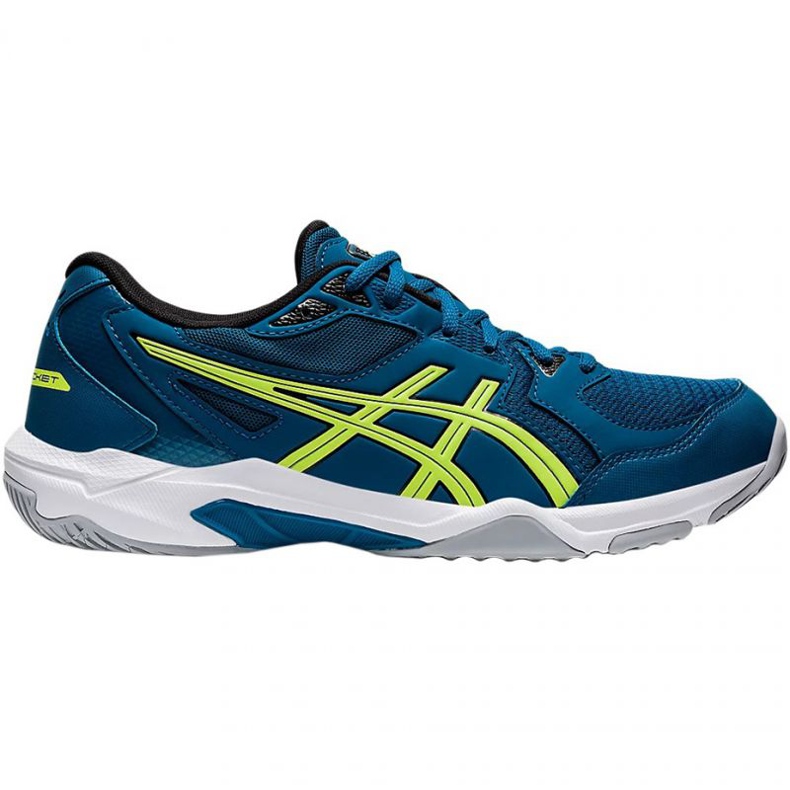 Asics Gel-Rocket 10 M 1071A054 403 chaussures de volley-ball bleu bleu