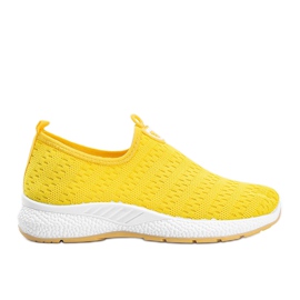 Chaussures de sport sans lacets Marathon jaunes