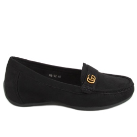 Noir Mocassins femme noirs H8192 Negro