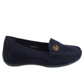 Mocassins femme bleu marine H8192 Azul