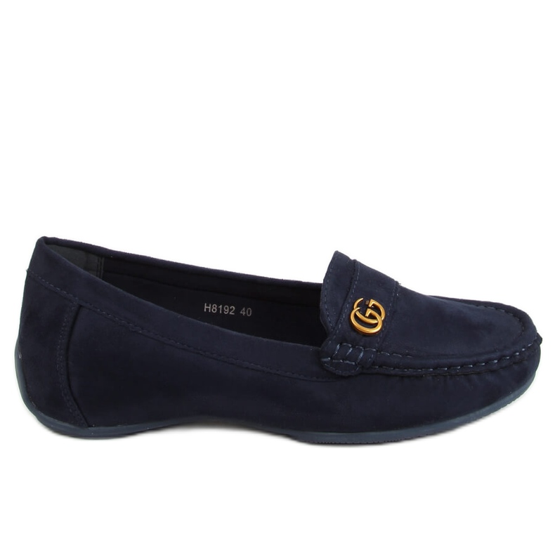 Mocassins femme bleu marine H8192 Azul