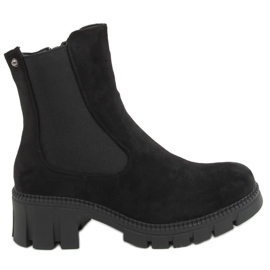 Bottines Chelsea noires pour femme JJ03P Noir