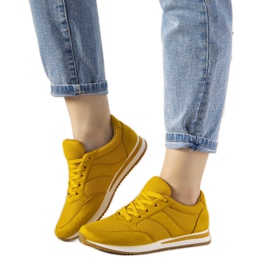 Baskets moutarde de Parila jaune