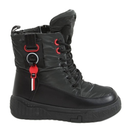 Bottes de neige femme noires NB509P Noir le noir
