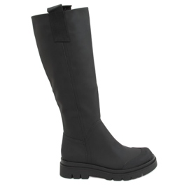 Bottes noires pour femmes noires QT27P Noir le noir