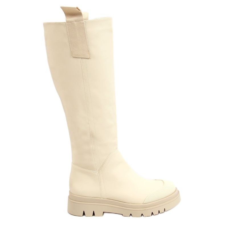 Bottes cavalières femme beiges QT27P Beige Bottes cavalières femme beiges QT27P Beige