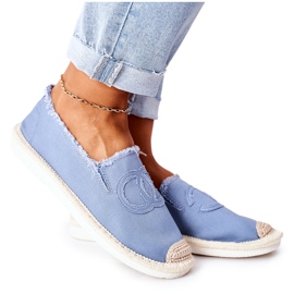 PS1 Espadrilles Classiques Bleues Pour Femmes Flaure