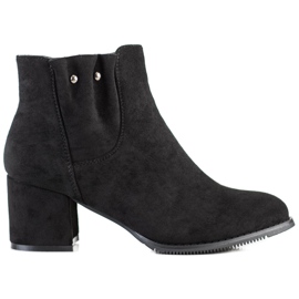 J. Star Bottines décontractées en daim noir