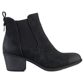 J. Star Bottes confortables sur un poste bas le noir