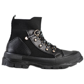 Goodin Chaussures à enfiler originales le noir
