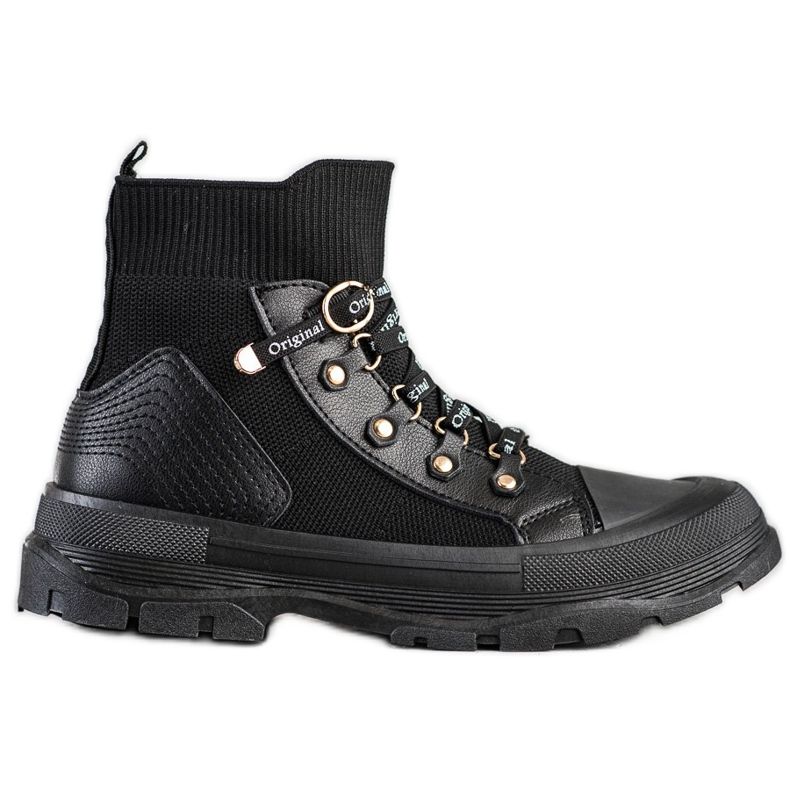 Goodin Chaussures à enfiler originales le noir