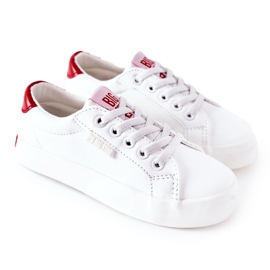 Baskets en cuir pour enfants Big Star DD374134 Blanc