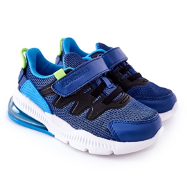 Chaussures de Sport Enfant Avec Velcro ABCKIDS Bleu-Noir