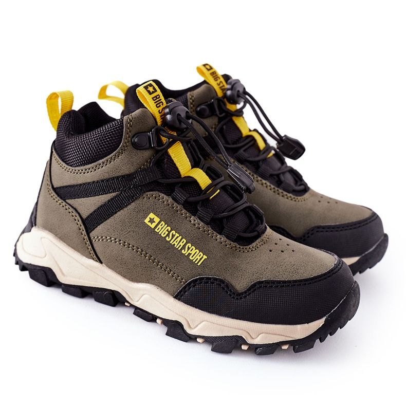 Chaussures Trekking Enfant Big Star GG374047 Kaki vert Chaussures Trekking Enfant Big Star GG374047 Kaki vert