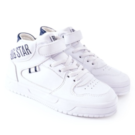 Chaussures de sport pour enfants Big Star II374034 Blanc et bleu marine