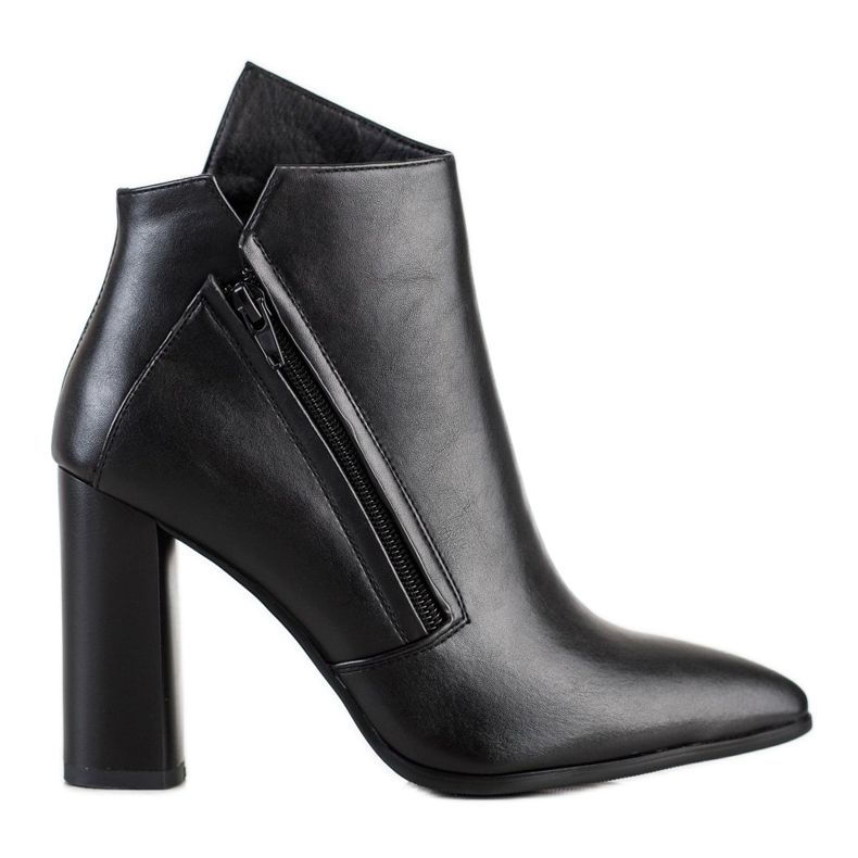 Filippo Bottes élégantes en Spitz le noir