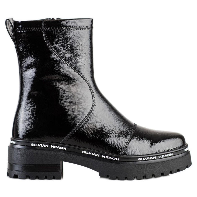 Filippo Bottes hautes sur la plate-forme le noir Filippo Bottes hautes sur la plate-forme le noir