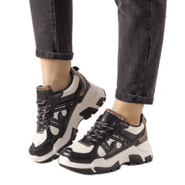 Baskets noires avec empiècements holographiques Allisone