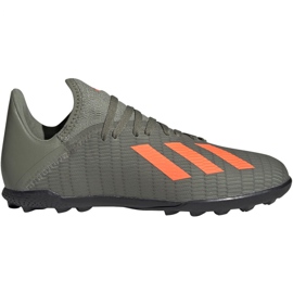 Chaussures de foot Adidas X 19.3 Tf Jr EF8375 kaki