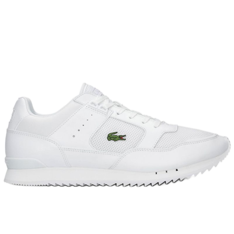 Chaussures Lacoste Partner Piste 0721 1 Sma M 741SMA003721G blanche Chaussures Lacoste Partner Piste 0721 1 Sma M 741SMA003721G blanche