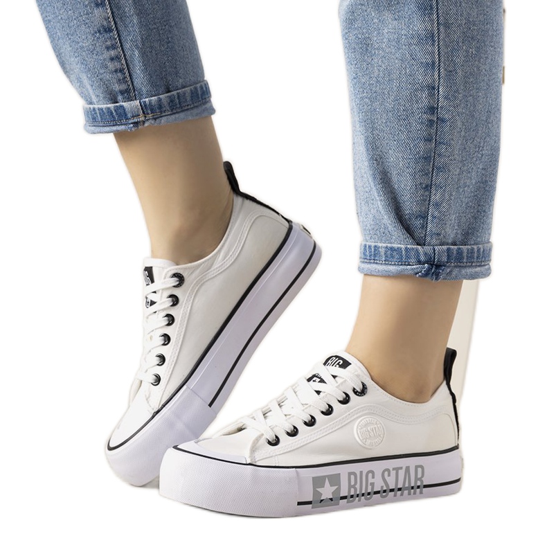 Baskets femme Alexa Big Star blanches