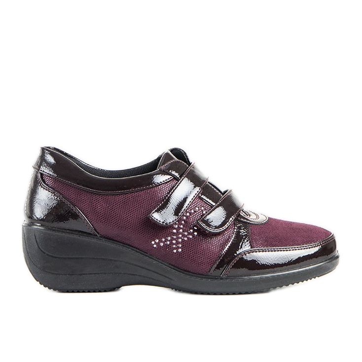 Chaussures compensées marron Tiffy rouge Chaussures compensées marron Tiffy rouge